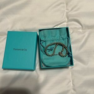 Tiffany and Co Return to Tiffany Blue Heart Tag Bead Bracelet 7in